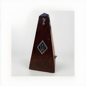 VTG Wittner Wood Finish Metronome Wind Up Made In W. Germany Works Music J3